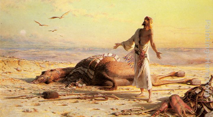 Shipwreck in the Desert painting - Carl Haag Shipwreck in the Desert art painting